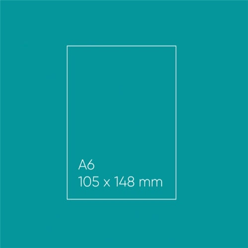 Blank Note Cards - A6 (105 x 148mm), Flat, Astrobright Terrestrial Teal