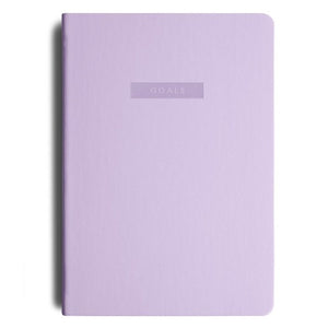 MiGoals Goals Journal - A5, Soft Cover, Lilac