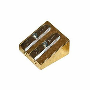 Kum 300-2 Brass Double Hole Pencil Sharpener