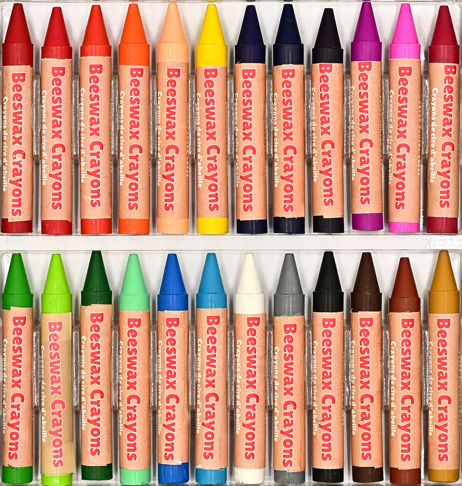 Peter Pauper Press - Beeswax Crayons, Set of 24