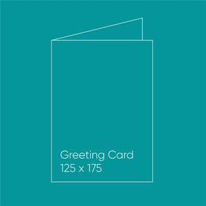 Blank Note Cards - 125 x 175mm, Folded, Astrtobright Terrestrial Teal, Pack of 15