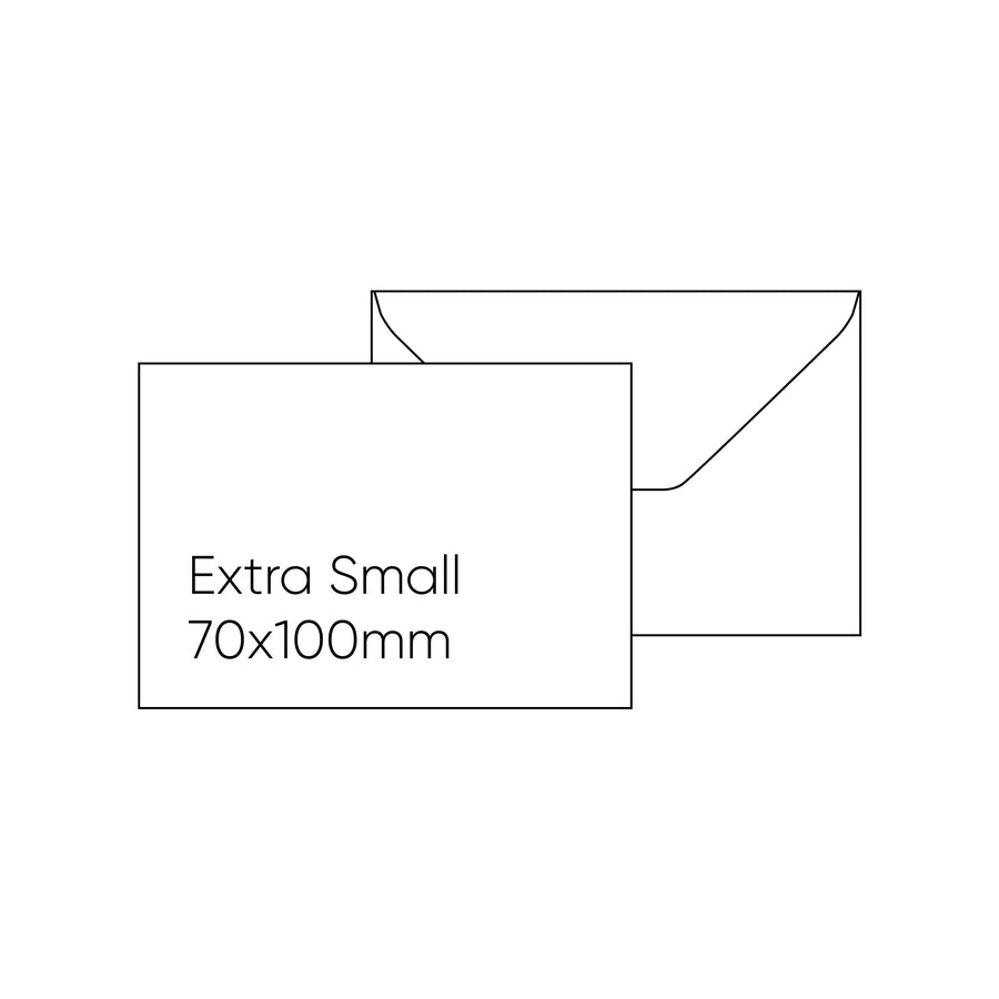 Etrusca Envelope - White, Extra Small (70 x 100mm)