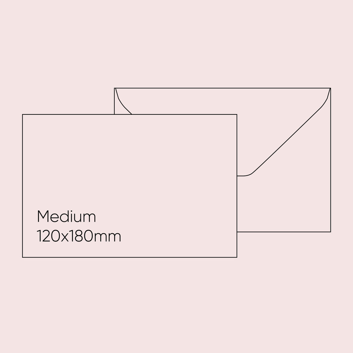 Etrusca Envelope - Pink, Medium (120 x 180mm)