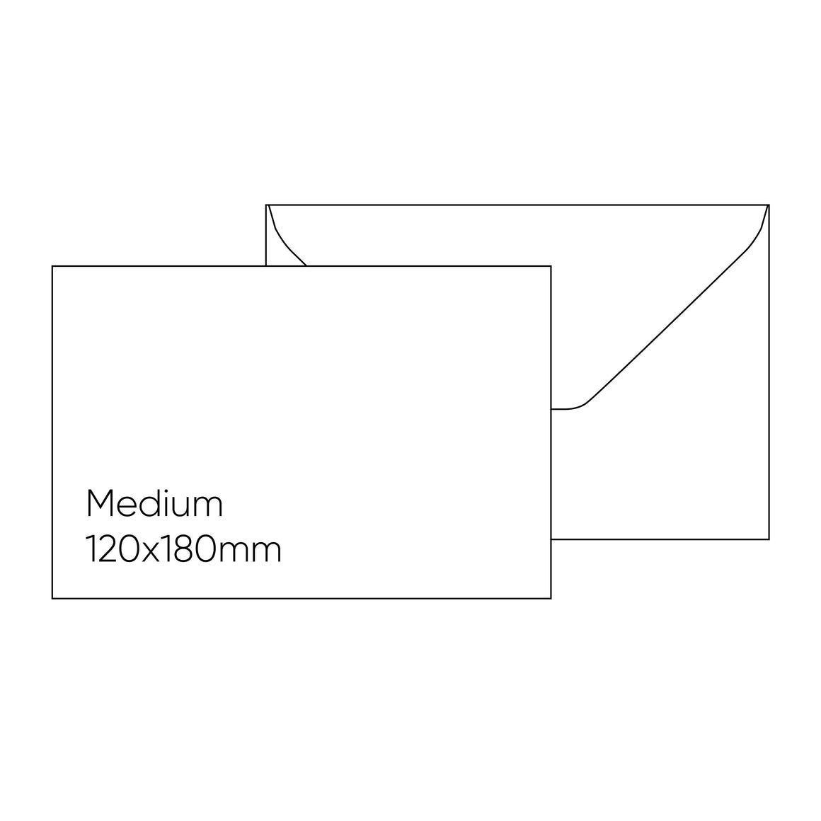 Etrusca Envelope - White, Medium (120 x 180mm)