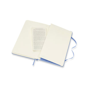 Moleskine Hard Cover Notebook - Ruled, Large, Hydrangea Blue