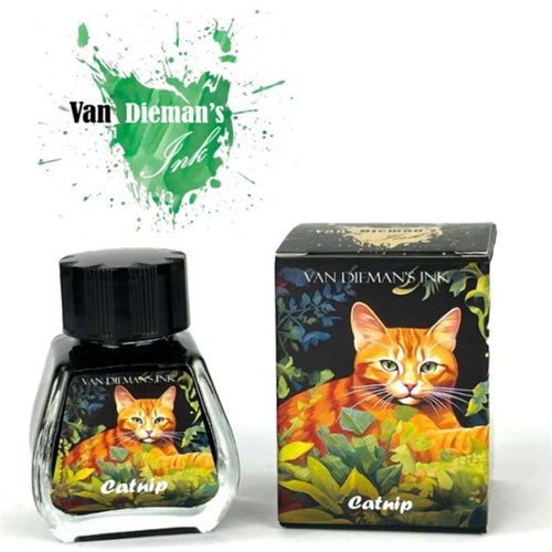 Van Dieman's Fountain Pen Ink - Feline Series, Catnip, 30ml Bottle