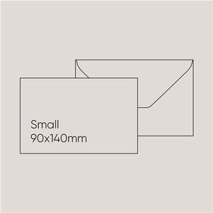 Etrusca Envelope - Grey, Small (90 x 140mm)