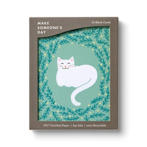 Compendium Compendium Thank You Note Card Set - Cuddly Cat