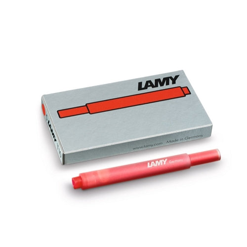 Lamy T10 Fountain Pen Ink Cartridge - Red