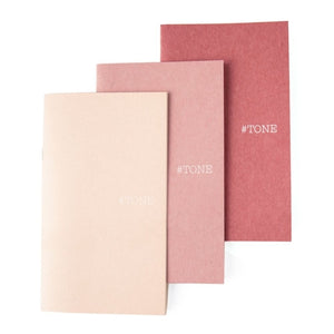 Etranger di Costarica Pocket Notebook Set - Pink Tones, Set of Three