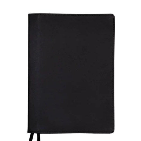 Leather Notebook Cover - A6, Black