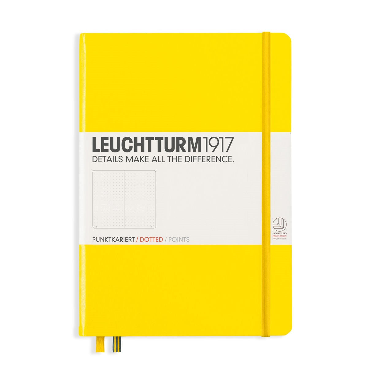 Leuchtturm1917 Leuchtturm1917 Notebook - Dotted, A5, Lemon