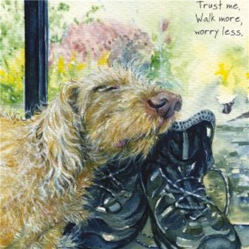 Little Dog Laughed Little Dog Laughed Greeting Card - Walk More