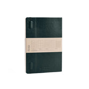myPaperclip 2026 myPAPERCLIP Vegan Leather Weekly Planner + Notebook - A5, Softcover, Green