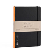 myPaperclip 2026 myPAPERCLIP Weekly Planner + Notebook - A5, Hardcover, Black / Orange Spine