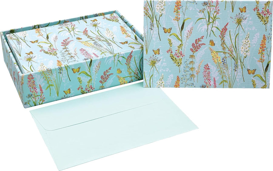 Peter Pauper Press Peter Pauper Press Note Card Set - Blooms and Butterflies