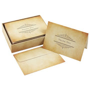 Peter Pauper Press Thank You Card Set - Vintage Parchment