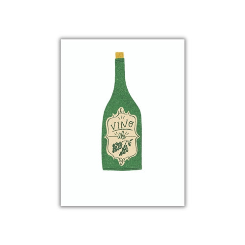 The Art File The Art File Greeting Card - Tiny but Mighty, Vino