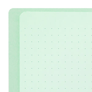 Midori MD Colour Ring Notebook - A5, Green, Dot Grid