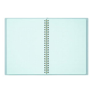 Midori MD Colour Ring Notebook - A5 Blue, Dot Grid