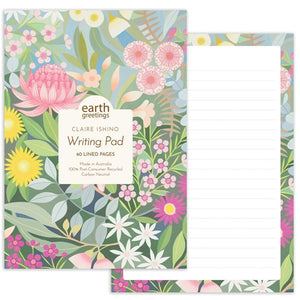 Earth Greetings A5 Writing Pad - Bush Bouquet
