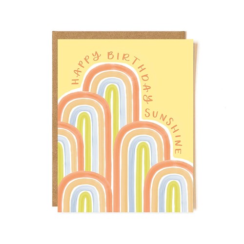 1Canoe2 Birthday Card - Sunshine Arches Birthday