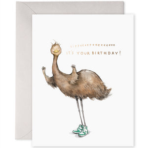 E Frances Greeting Card - Emu Birthday