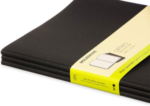 Moleskine Cahier Notebook - Plain, Extra Large, Black