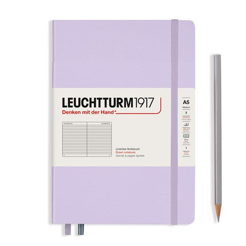 Leuchtturm1917 Notebook - Plain, A5, Lilac