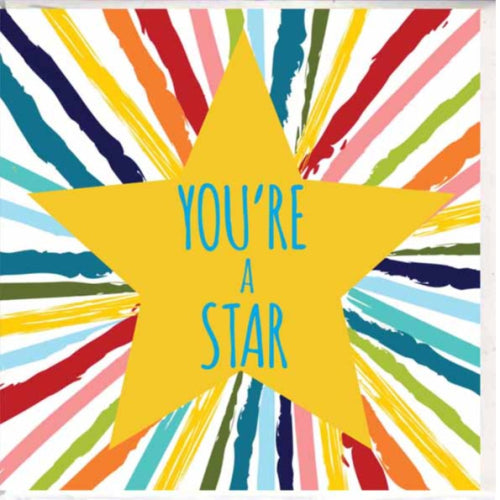 Paper Street Greeting Card - You're a Star, Colourful