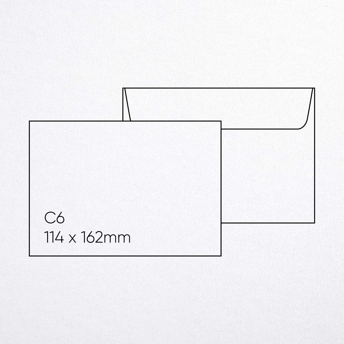 C6 Envelope (114x162mm) - Sirio Pearl Ice White, Pack of 10