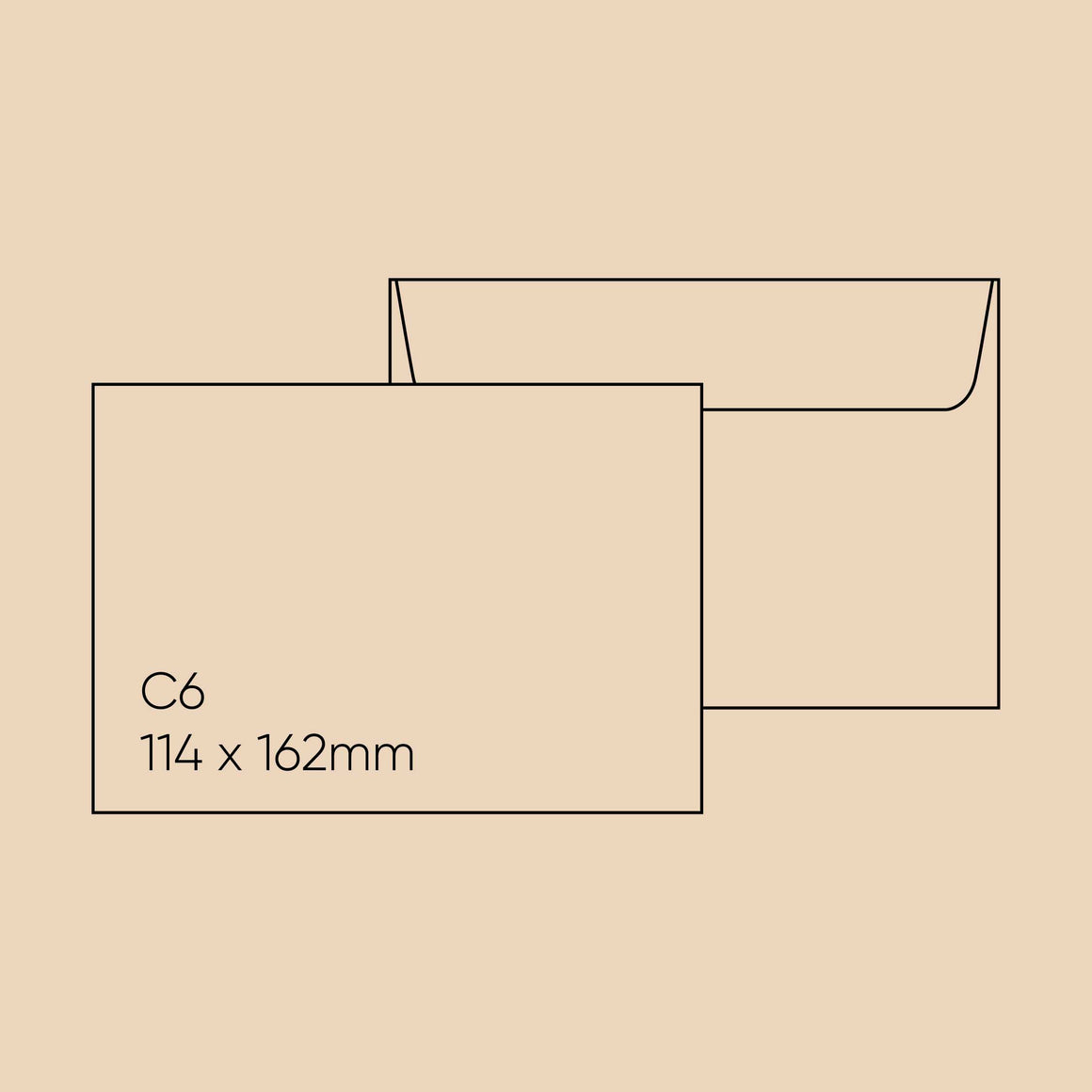 C6 Envelope (114x162mm) - Stephen Quartz, Pack of 10