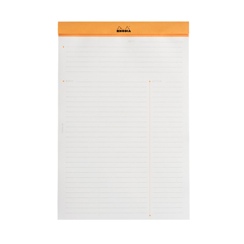 Rhodia #19 Meeting Notepad - Ruled, A4, Orange
