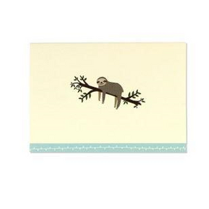 Note Card Set - Sloth | Peter Pauper Press | Paperpoint Stationery South Melbourne