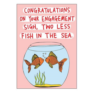 Able & Game Greeting Card - Sigh, Two Less Fish | Able & Game | Paperpoint Stationery South Melbourne