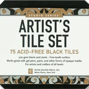 Studio Series - Artist's Tiles Black | paperpoint store | Paperpoint Stationery South Melbourne