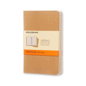 Moleskine Cahier Notebook - Ruled, Pocket, Kraft