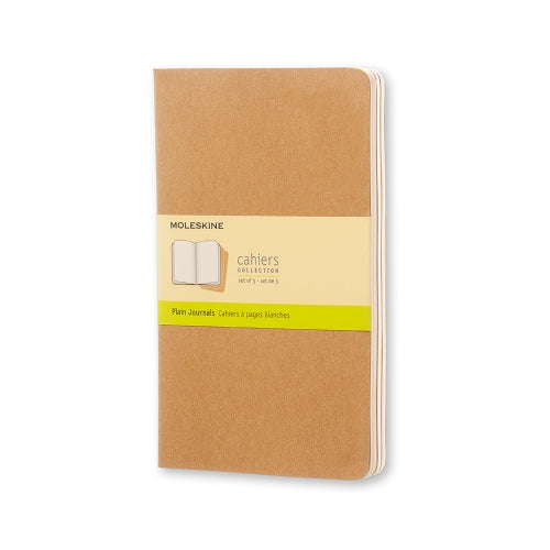 Moleskine Cahier Notebook - Plain, Large, Kraft