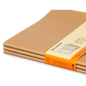 Moleskine Cahier Notebook - Ruled, Extra Large, Kraft
