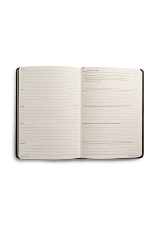 MiGoals Goals Journal - A5, Soft Cover, Black