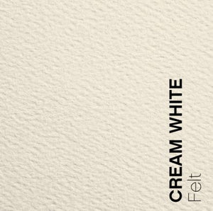 150mm Square Envelope - Via Felt Cream White, Pack of 10
