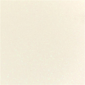 A4 Glitter Card - White