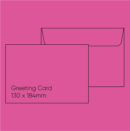 Greeting Card Envelope (130 x 184mm) - Poptone Razzle Berry, Pack of 10