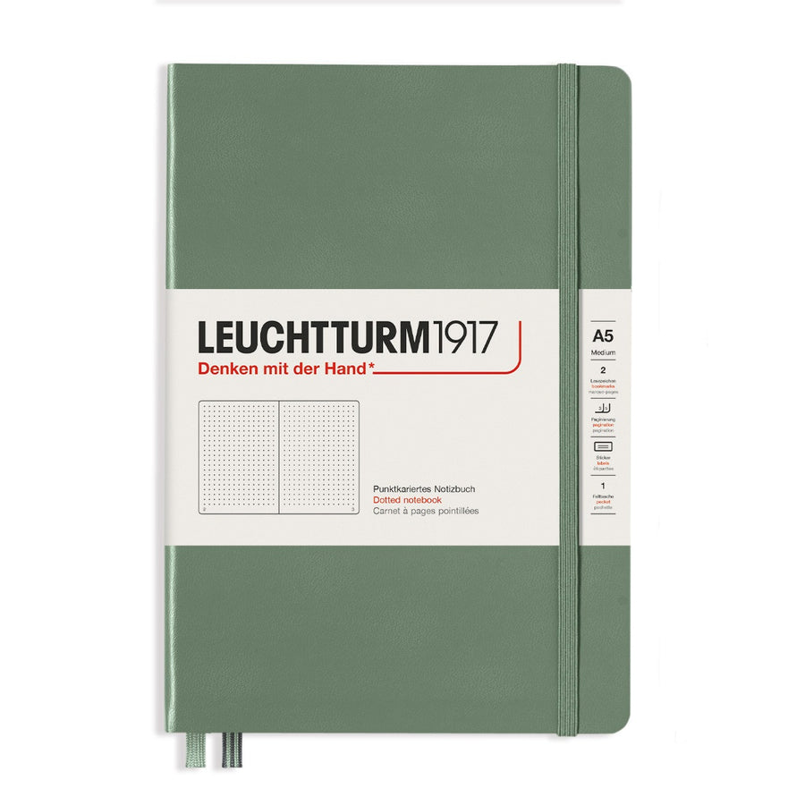Leuchtturm1917 Leuchtturm1917 Notebook - Dotted, A5, Olive