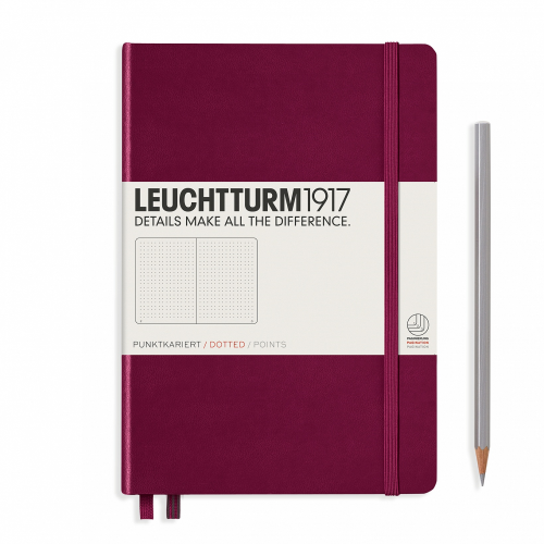 Leuchtturm1917 Leuchtturm1917 Notebook - Dotted, A5, Port Red