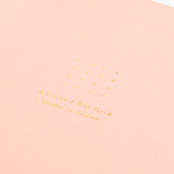 Midori Midori MD Colour Notebook - A5, Pink, Dot Grid