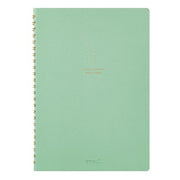 Midori Midori MD Colour Ring Notebook - A5, Green, Dot Grid