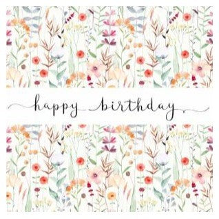 Paper Street Card Co. Paper Street Greeting Card - Happy Birthday Meadow