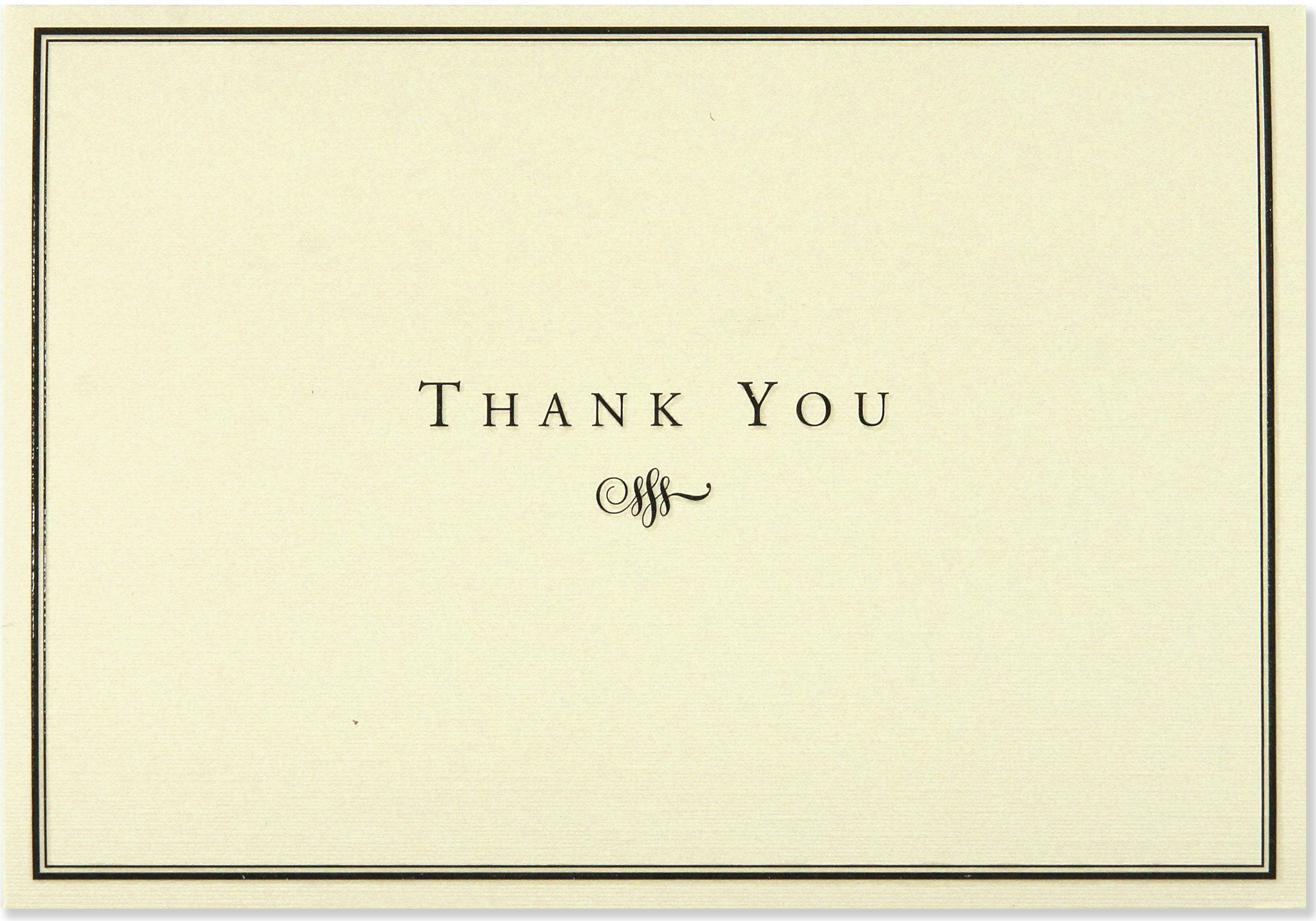 Peter Pauper Press Thank You Card Set - Black & Cream