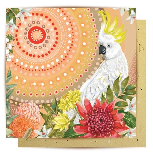 La La Land Greeting Card - Sacred Country  White Cockatoo Vol 2